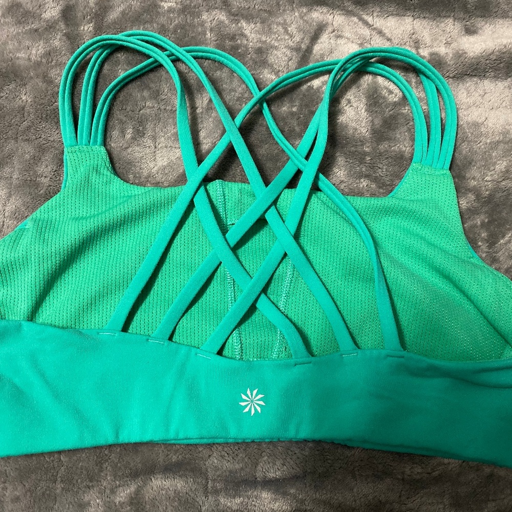 A-C Hyper Focused Bra In Powervita™- High Teal-MED